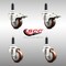 Service Caster 3 Inch 316SS Maroon Poly Swivel 7/8 Inch Stem Caster Lock Brake SCC, 2PK SS316TTLEX20S314-PPUB-MRN-2-S-2-78 - alternate 5